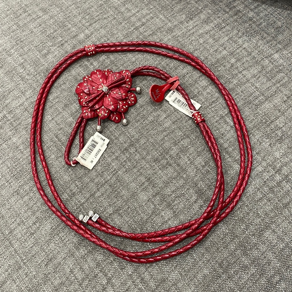 NEW Gorgeous nwt vintage Brighton red belt